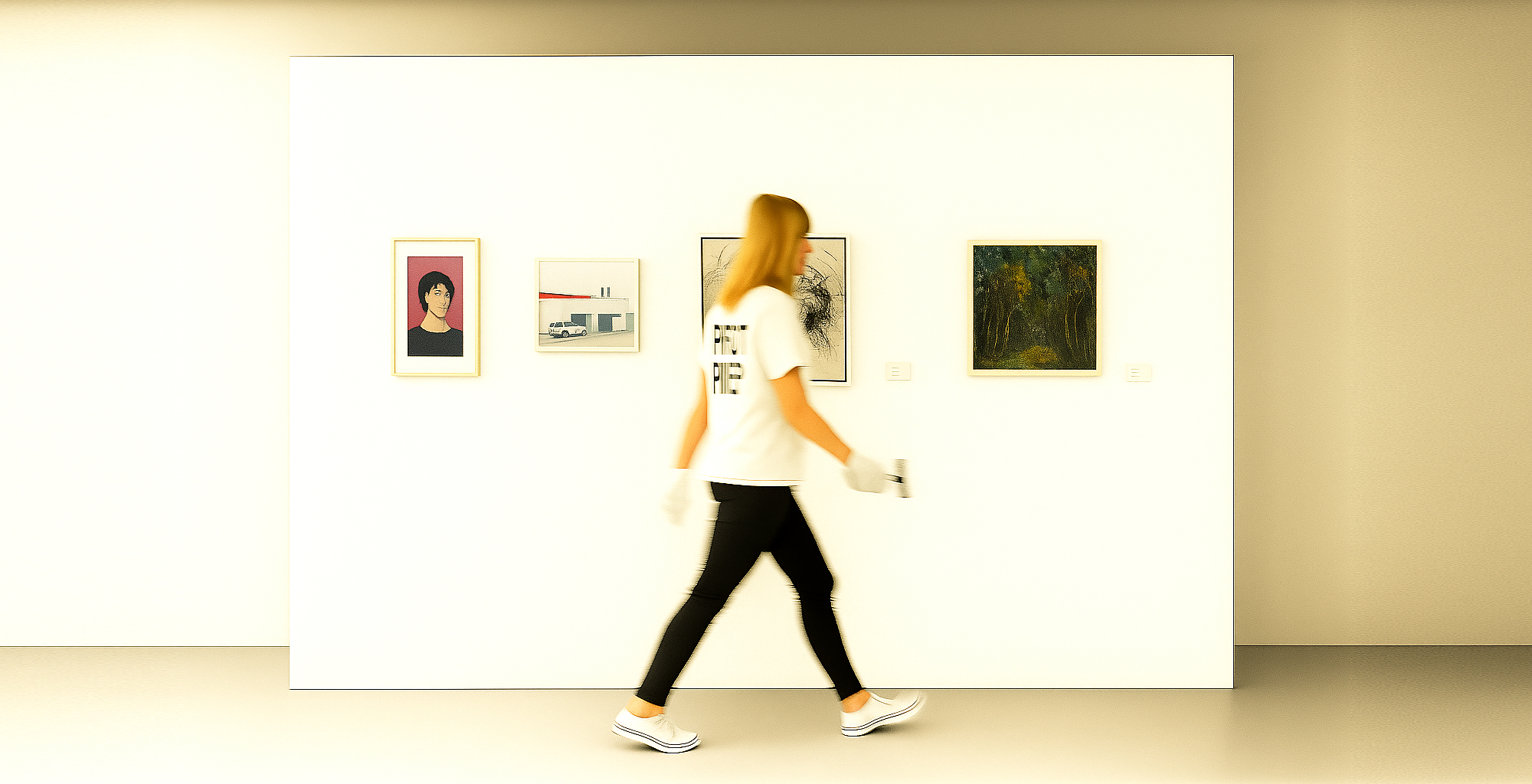 temporary art display walls for hire